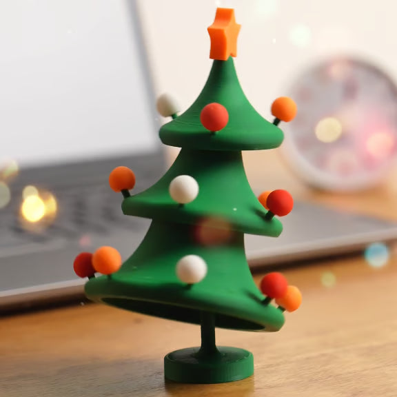 🎄3D Printed Dancing Christmas Tree Decompression Toy: Festive Fun & Stress Relief in One!