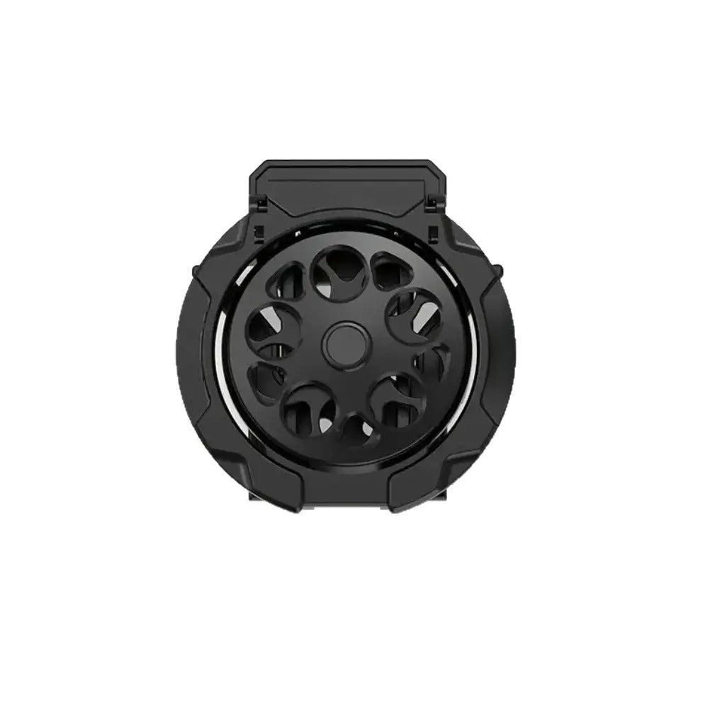 Top-down view of the RideCup folded completely flat for a slim profile.