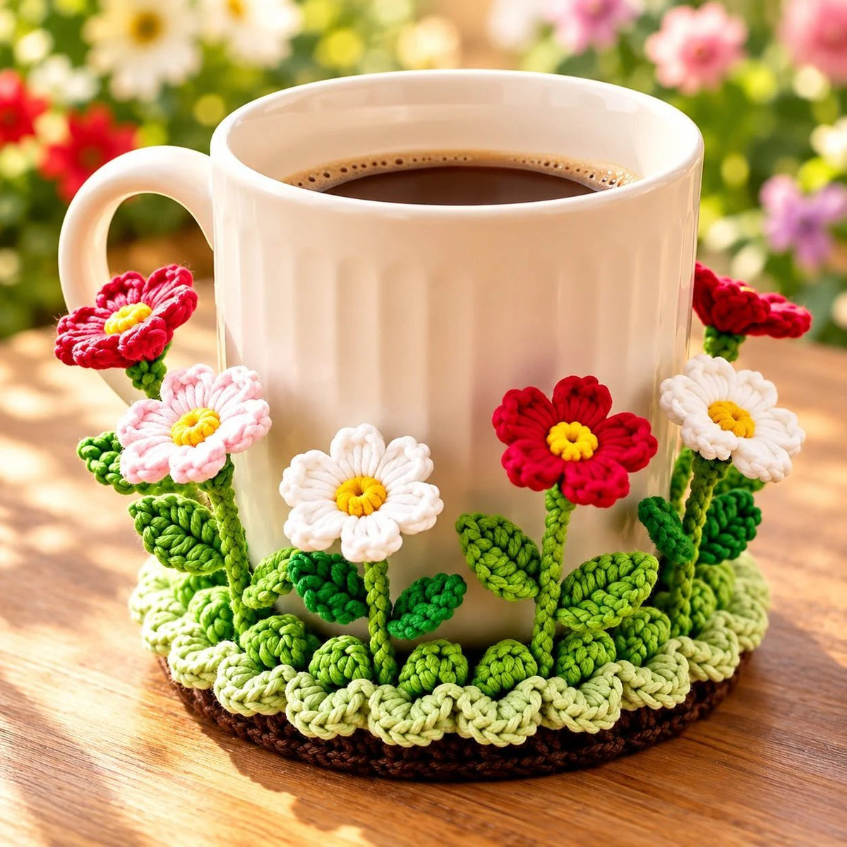 🌸50% OFF🌸Handmade Crochet Floral Coaster | Everlasting Table Art 🌸