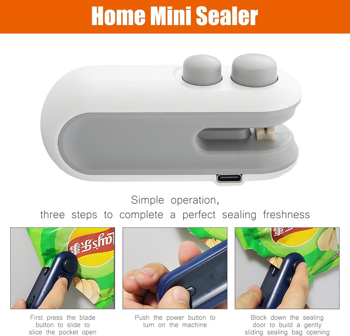 šHot Saleš„ 2-in-1 Mini Bag Sealer