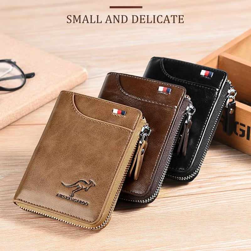 🎁-Men Wallet Zipper Purse ( RFID PROTECTED )