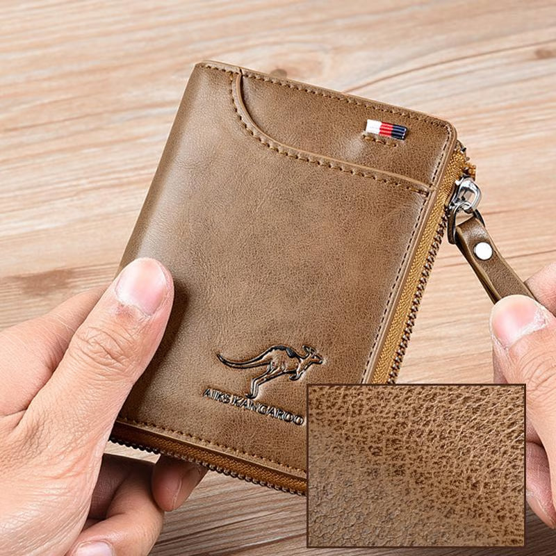 🎁-Men Wallet Zipper Purse ( RFID PROTECTED )