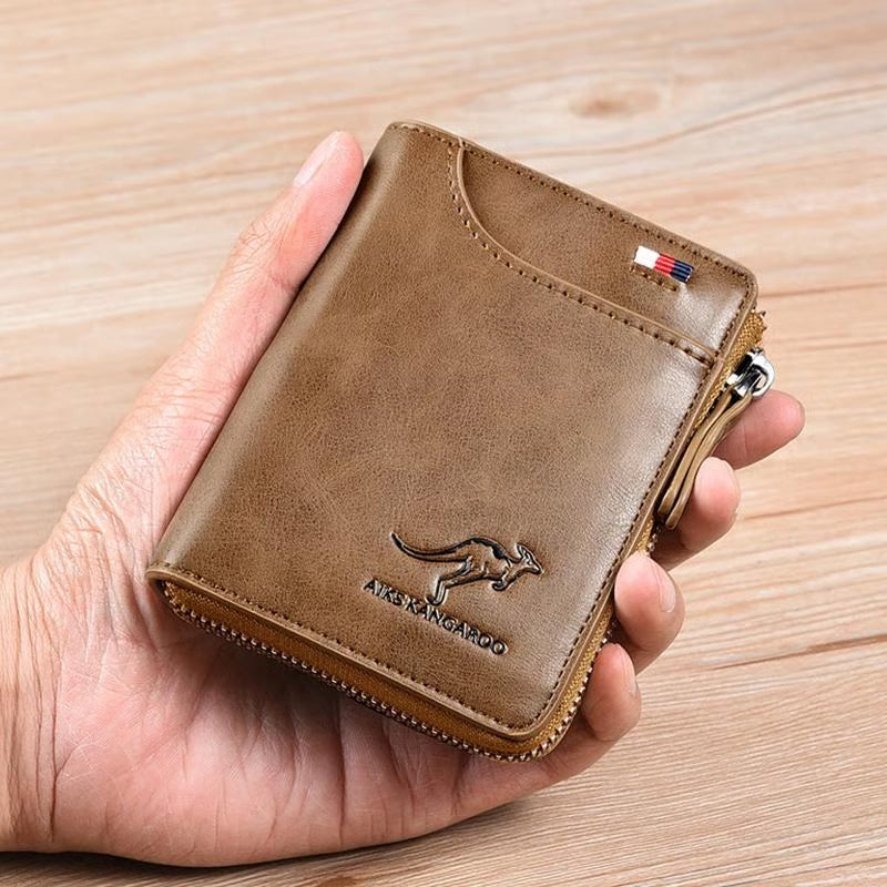 🎁-Men Wallet Zipper Purse ( RFID PROTECTED )
