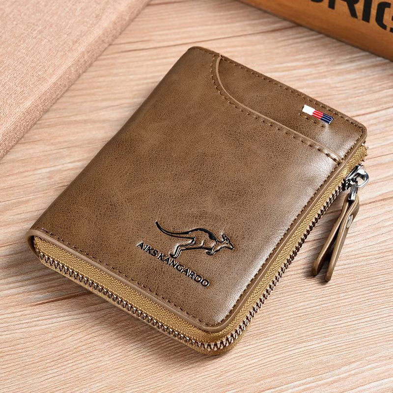 🎁-Men Wallet Zipper Purse ( RFID PROTECTED )