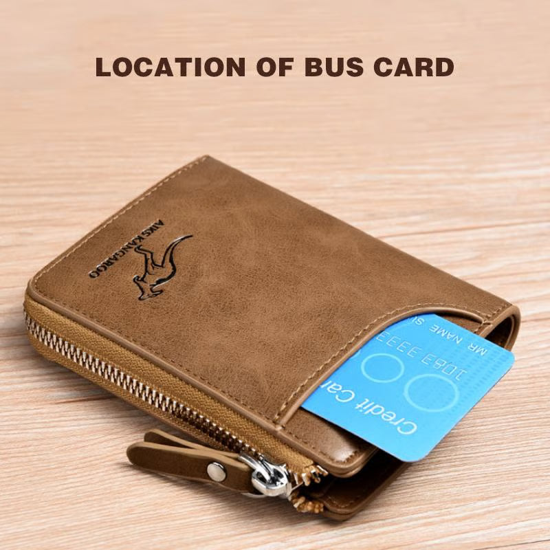 🎁-Men Wallet Zipper Purse ( RFID PROTECTED )
