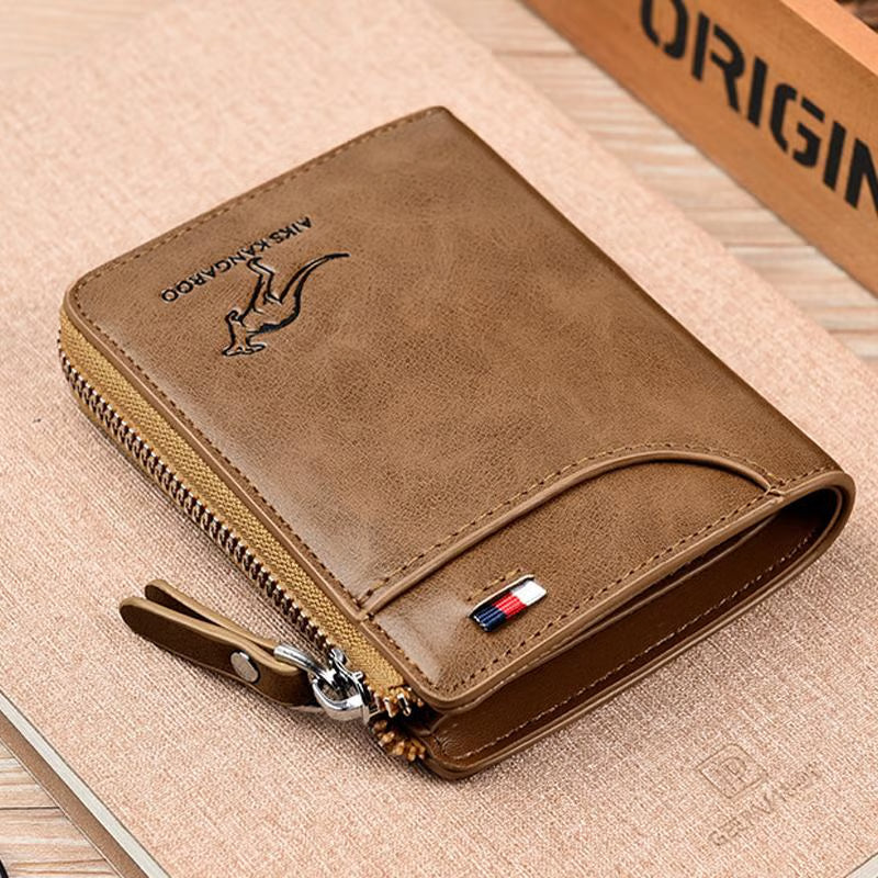 🎁-Men Wallet Zipper Purse ( RFID PROTECTED )