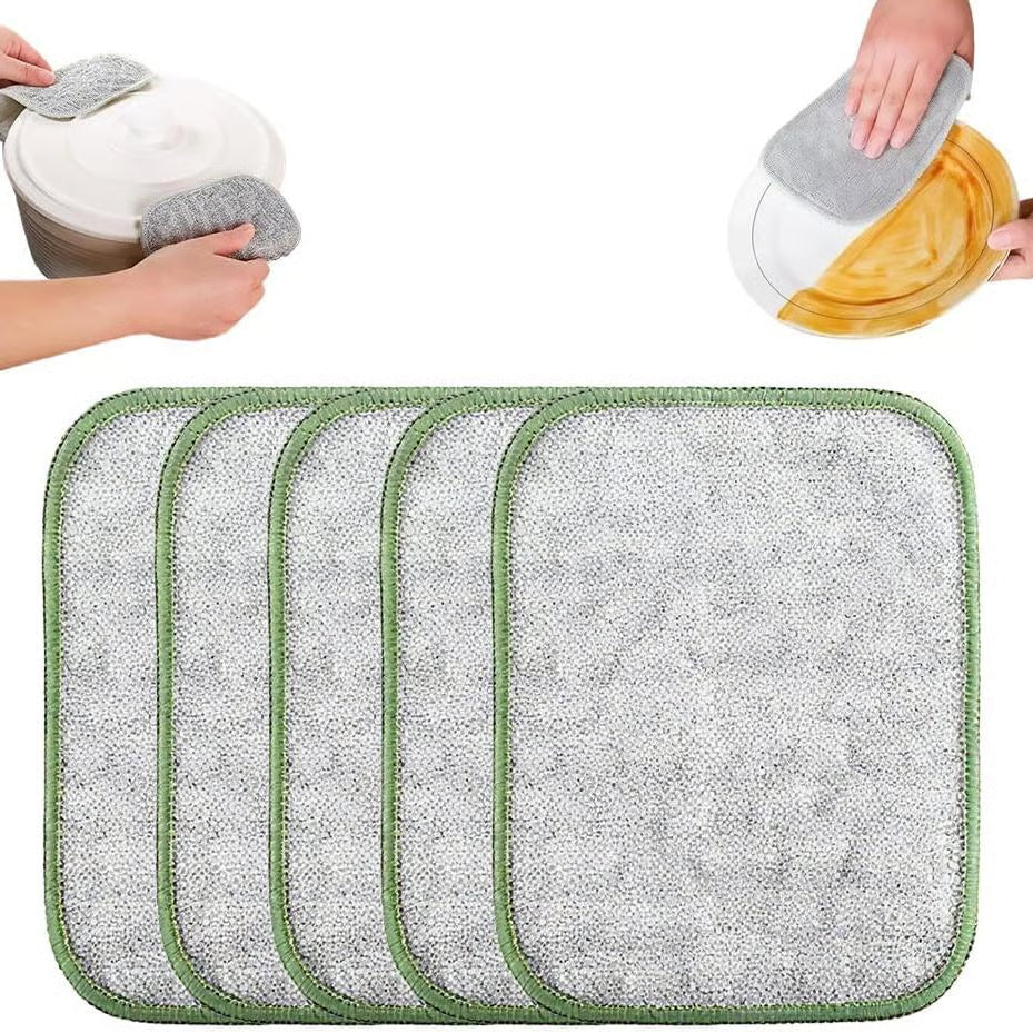 šOn Saleā”Double-Sided Non-Scratch Scrubber - Steel Wire Cleaning Cloth for Pots, Pans & Cookware