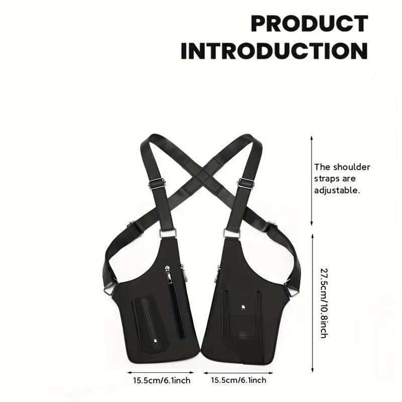 Premium Leather Adjustable Underarm Shoulder Bag for Men & Women