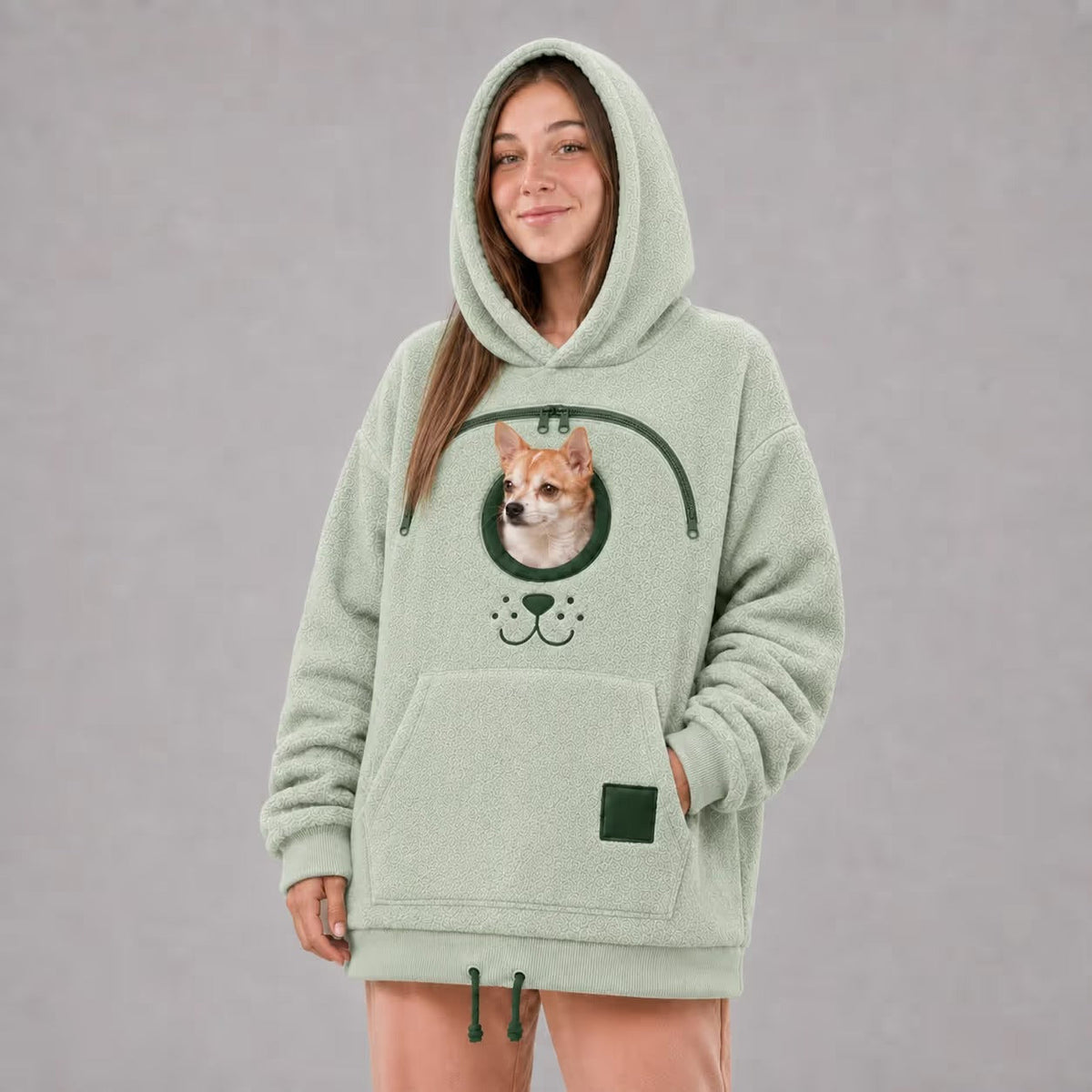Cozy Pet Carrier Hoodie for Cats & Small Dogs