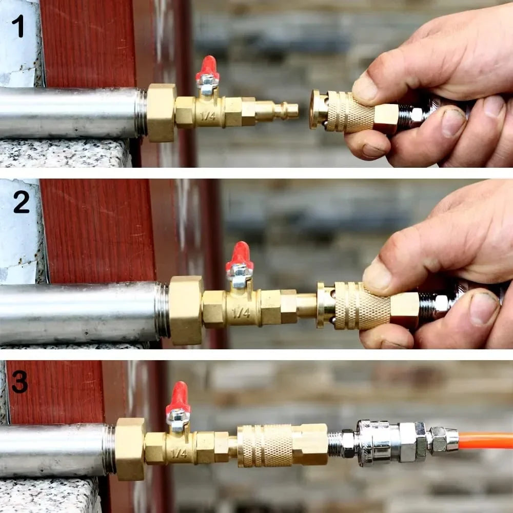Brass RV Water-Line Winterizing Blowout Adapter Kit – image 4