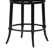 Luther - Commercial Grade Steel Frame Fabric Upholstered Swivel Counter Height Barstool