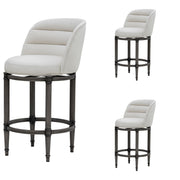 Eunice - Faux Leather Upholstered Swivel Counter Height Barstool