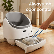 New Launch Orbitie Air Open-Top Self-Cleaning Cat Litter Box