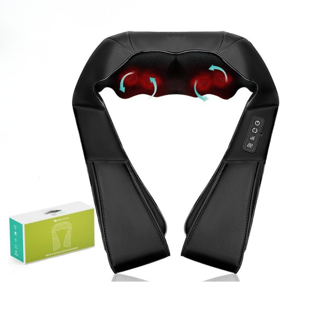 Neck, Back & Shoulder Massager with Heat Shiatsu
