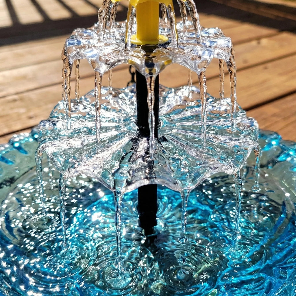 ⭐2026 USA Sale: Up to 50% OFF -☀Solar Cascade Hanging Bird Bath Fountain🎁Buy 2 Free Shipping