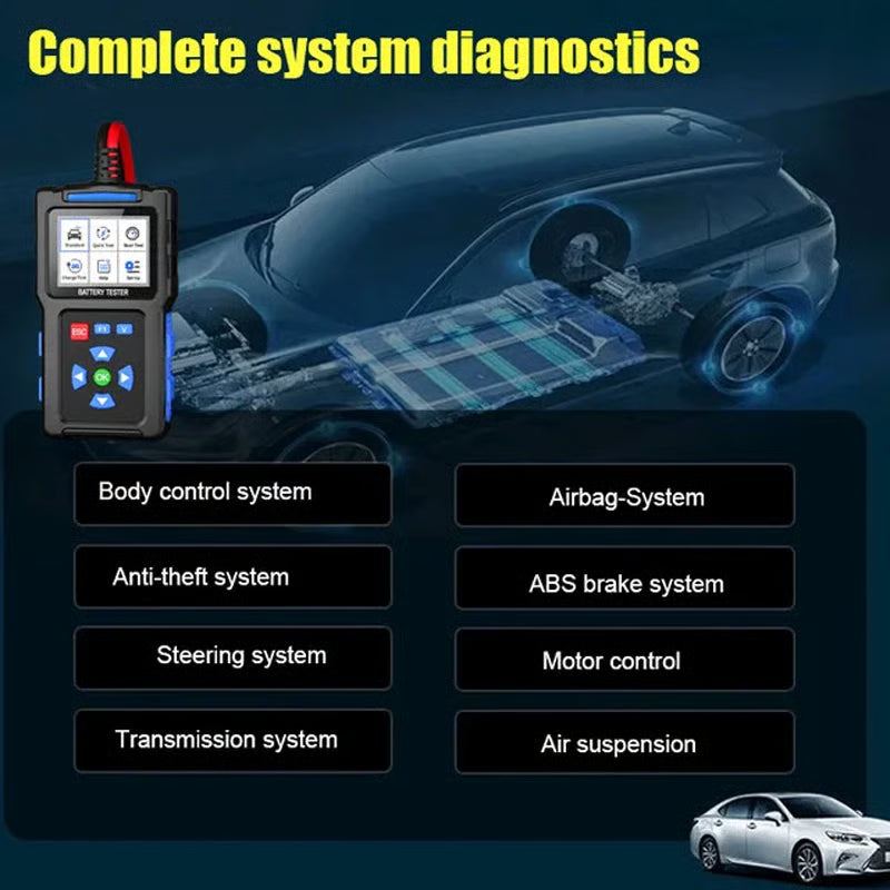 🎁2026 Hot Sale 50% OFF💥BT100 Car Battery Tester 12V Load Tester