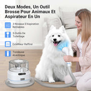 Pet Grooming Vacuum Kit with 5 Grooming Tools