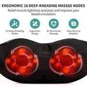 Neck, Back & Shoulder Massager with Heat Shiatsu