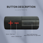 Portable Bluetooth Speaker with Subwoofer