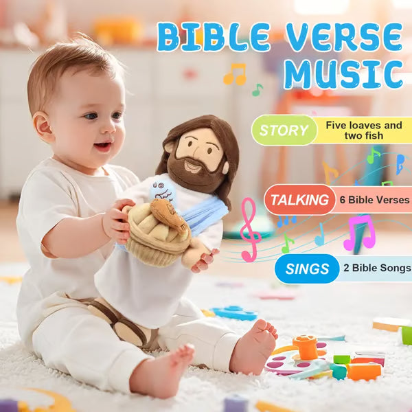 🙏Interactive Singing Jesus Plush Doll-✝️Bible Verses, Stories & Songs for Little Believers❤️
