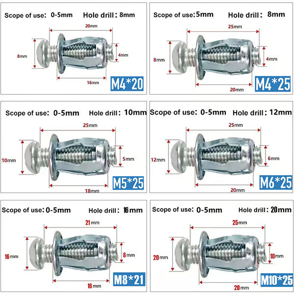 🔥HOT SALE 50% OFF🔥Expansion Screw Petal Nuts