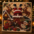 🧘Relaxing & Beginner-Friendly-🎄Premium 3D Pearl Absurd Christmas Moments Art Kit | Luxury Flocked Canvas with Scratch-Resistant Non-Fading Pearl