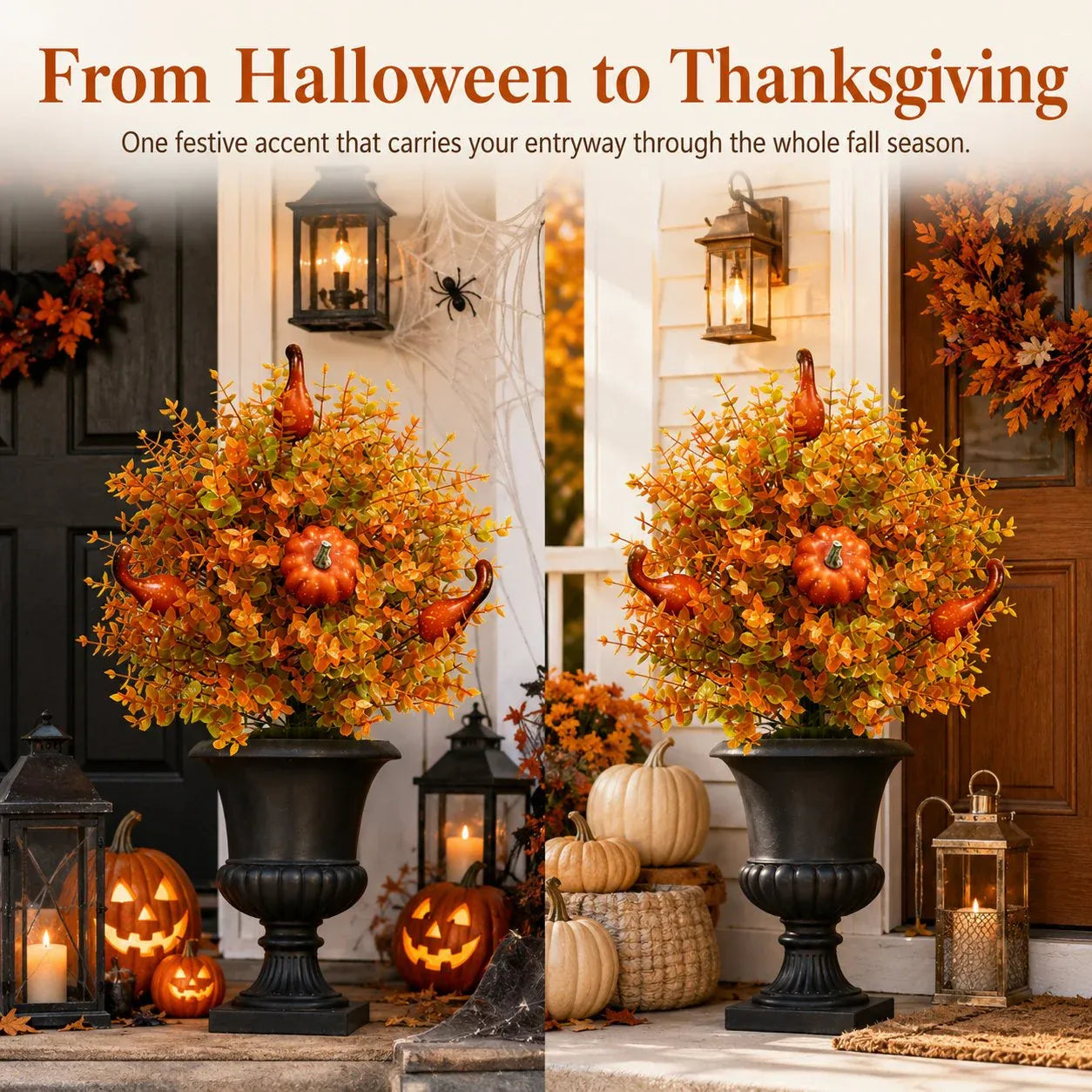 💥Limited stock for current seasonal styles 60% OFF-🍂Artificial Fall Pumpkin Tree Stakes– 🧡Full, Lush & Fade-Resistant