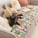 Retro Cotton Protective Couch Cover
