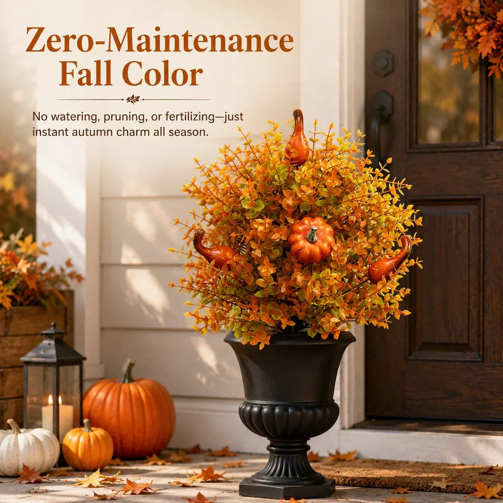 💥Limited stock for current seasonal styles 60% OFF-🍂Artificial Fall Pumpkin Tree Stakes– 🧡Full, Lush & Fade-Resistant