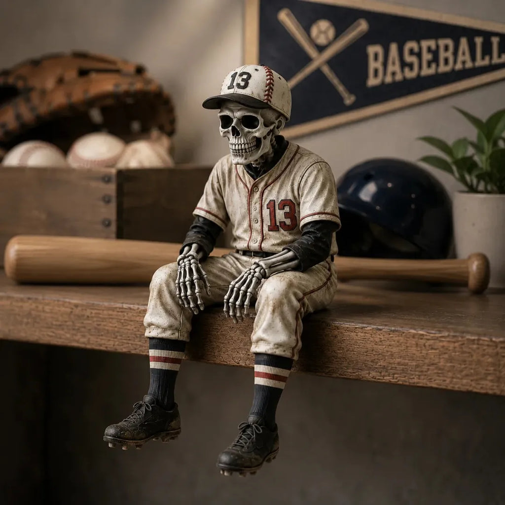 ⭐2026 USA Sale: Up to 50% OFF -💀⚾Baseball Skeleton Shelf Sitter