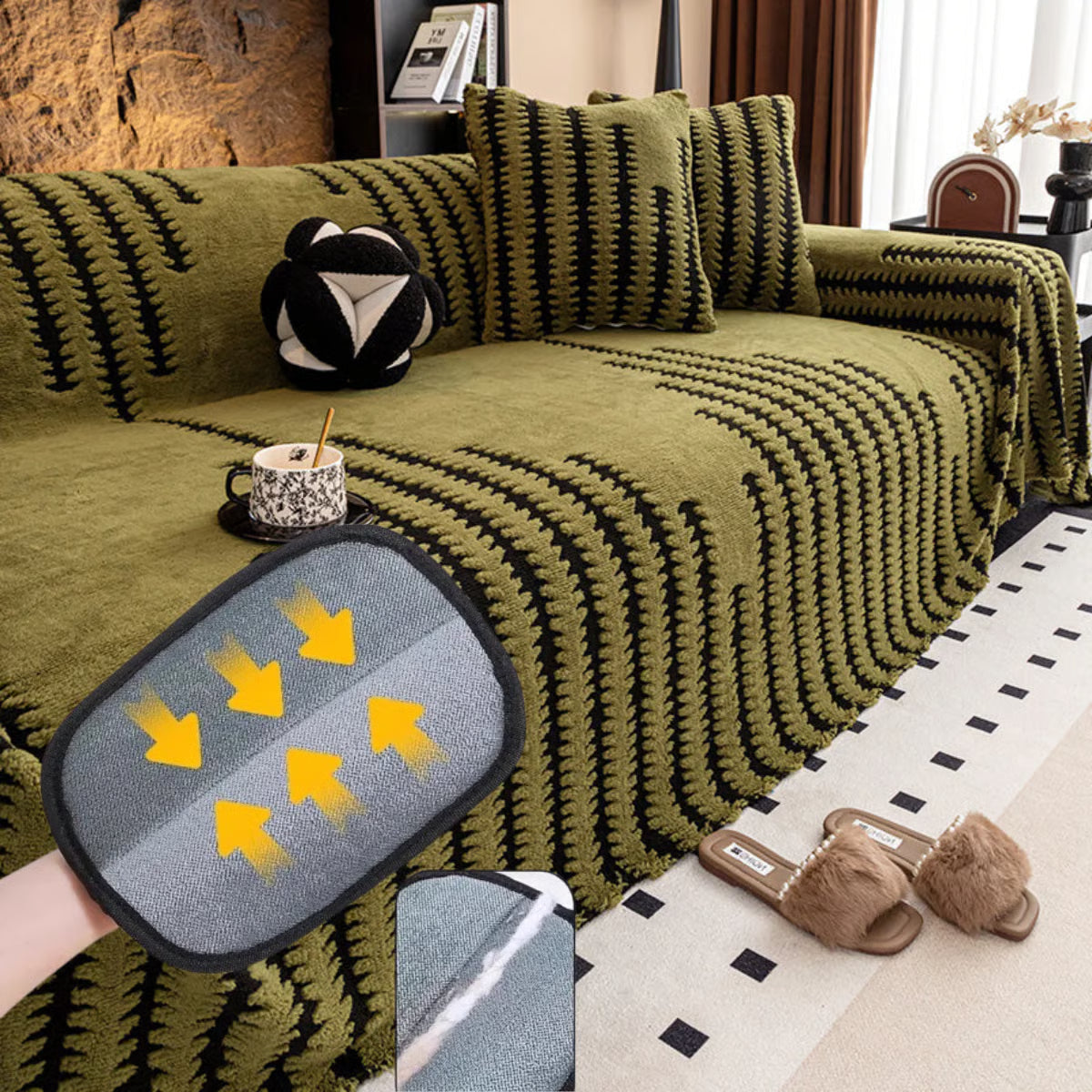 📢📢50% OFF !!⏰⏰Soft Plush Non-Slip Couch Cover