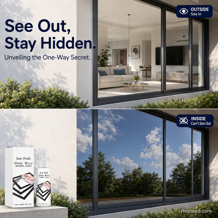 One-Way Mirror Window Spray 🪟 Privacy Shield for Home & Car