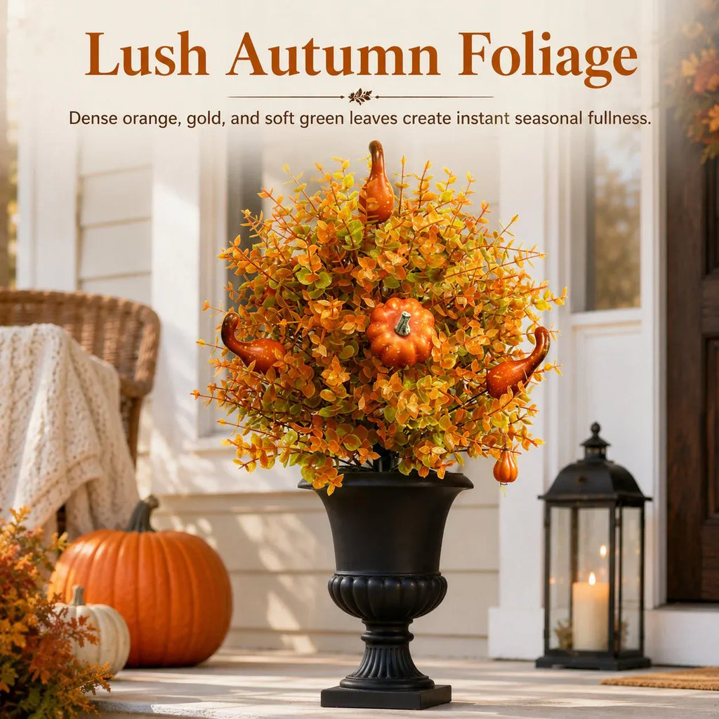 💥Limited stock for current seasonal styles 60% OFF-🍂Artificial Fall Pumpkin Tree Stakes– 🧡Full, Lush & Fade-Resistant