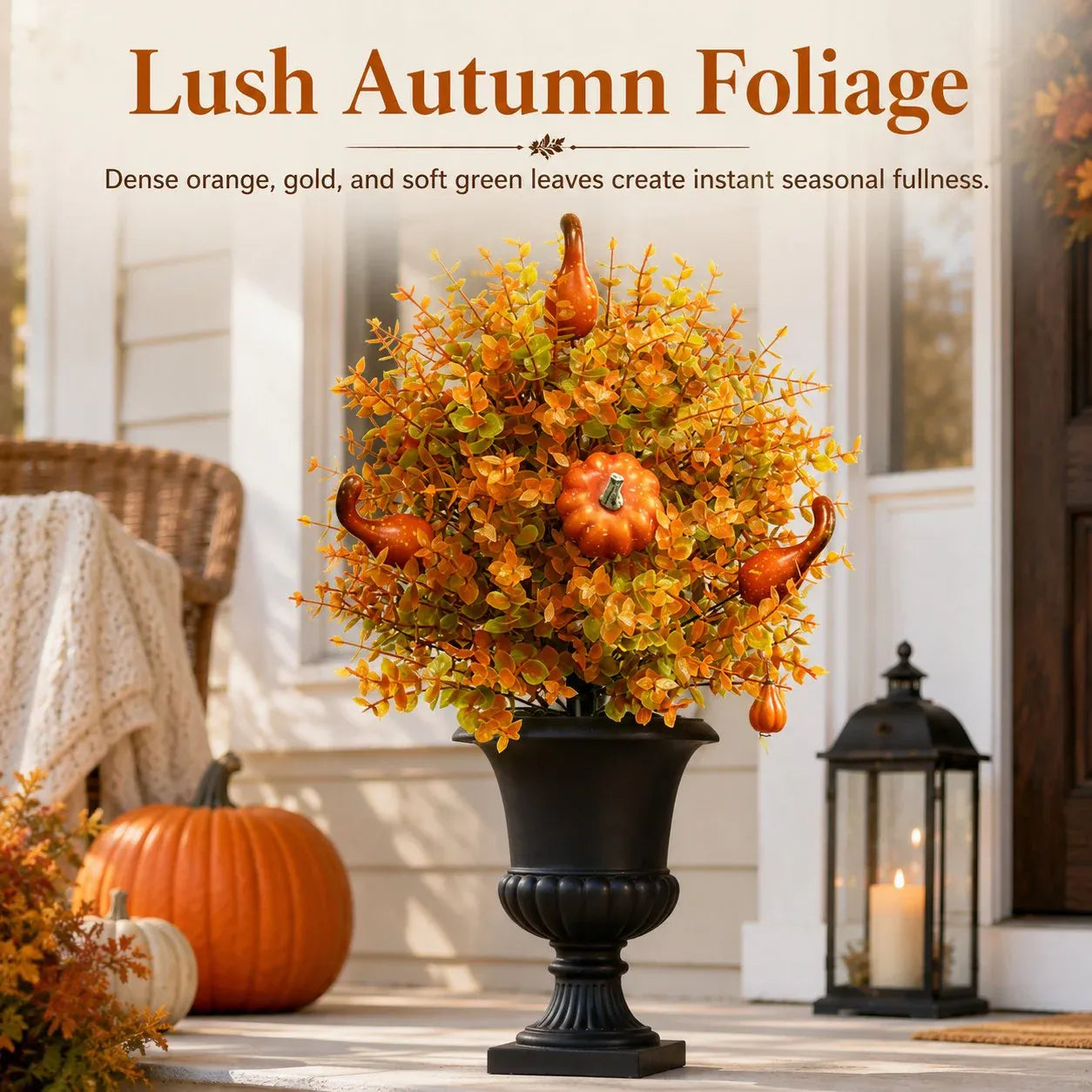 💥Limited stock for current seasonal styles 60% OFF-🍂Artificial Fall Pumpkin Tree Stakes– 🧡Full, Lush & Fade-Resistant