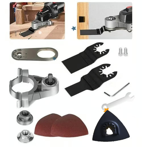 🔥🎁🎁Angle Grinder Converter Set, Angle Grinder Converter Universal Head Adapter, Carbon Steel Angle Grinder to Multi-Tool Converter🔥🔥