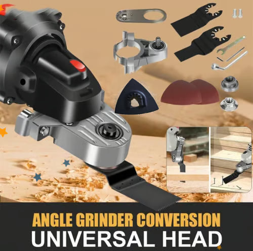 🔥🎁🎁Angle Grinder Converter Set, Angle Grinder Converter Universal Head Adapter, Carbon Steel Angle Grinder to Multi-Tool Converter🔥🔥