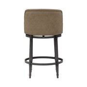 Eunice - Faux Leather Upholstered Swivel Counter Height Barstool
