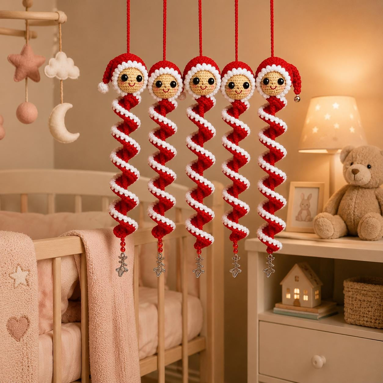 Crochet Snowman Spiral Oranment DIY Kit