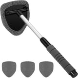 Microfiber Car Windshield Cleaning Tool with Extendable Handle