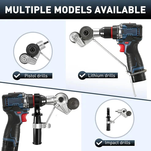 🛠️Metal Nibbler Drill Attachment -✨Effortless Clean Cuts Through Steel, Aluminum, Copper & Plastic Panels
