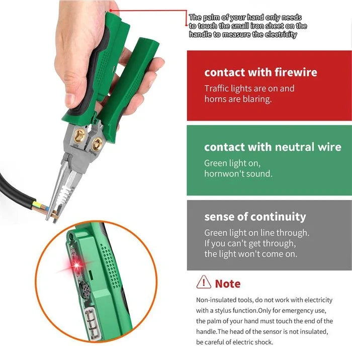 8-in-1 Multifunctional Wire Stripper with Voltage Detection