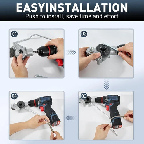 🛠️Metal Nibbler Drill Attachment -✨Effortless Clean Cuts Through Steel, Aluminum, Copper & Plastic Panels