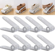 🥳2026 BESTSELLER🥳 Shoe Storage Rack – Space-Saving Double Deck, Adjustable Grooves – Eco-Friendly PP, Easy Clean – Closet Essential! 🛡️💨