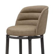 Eunice - Faux Leather Upholstered Swivel Counter Height Barstool