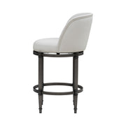 Eunice - Faux Leather Upholstered Swivel Counter Height Barstool