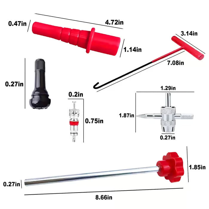 🚗 Quick Change Car Tire Valve Tool Kit
