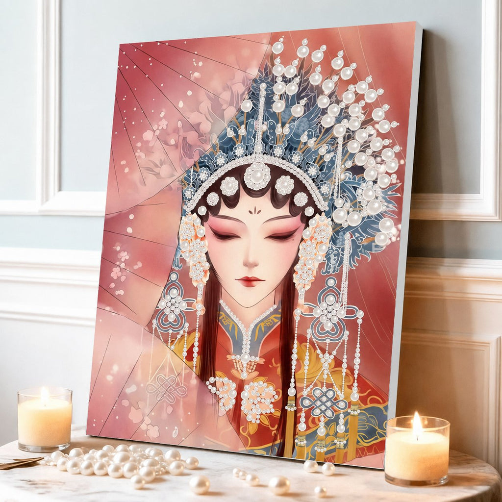 🧘Relaxing & Beginner-Friendly-💫DIY Self-Adhesive Pearl Canvas Art for Elegant Wall Decor