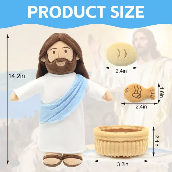 🙏Interactive Singing Jesus Plush Doll-✝️Bible Verses, Stories & Songs for Little Believers❤️