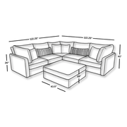 Mckenzie L Sectional + Ottoman