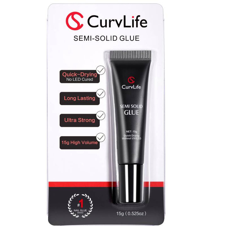 15g Semi solid glue New Upgrade Super Strong Quick drying without cure nail glue